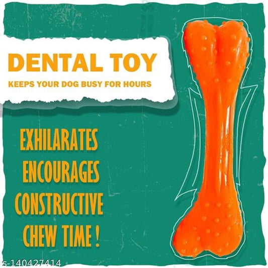 Silicone Squeaky Toy for Pet (Multicolor)